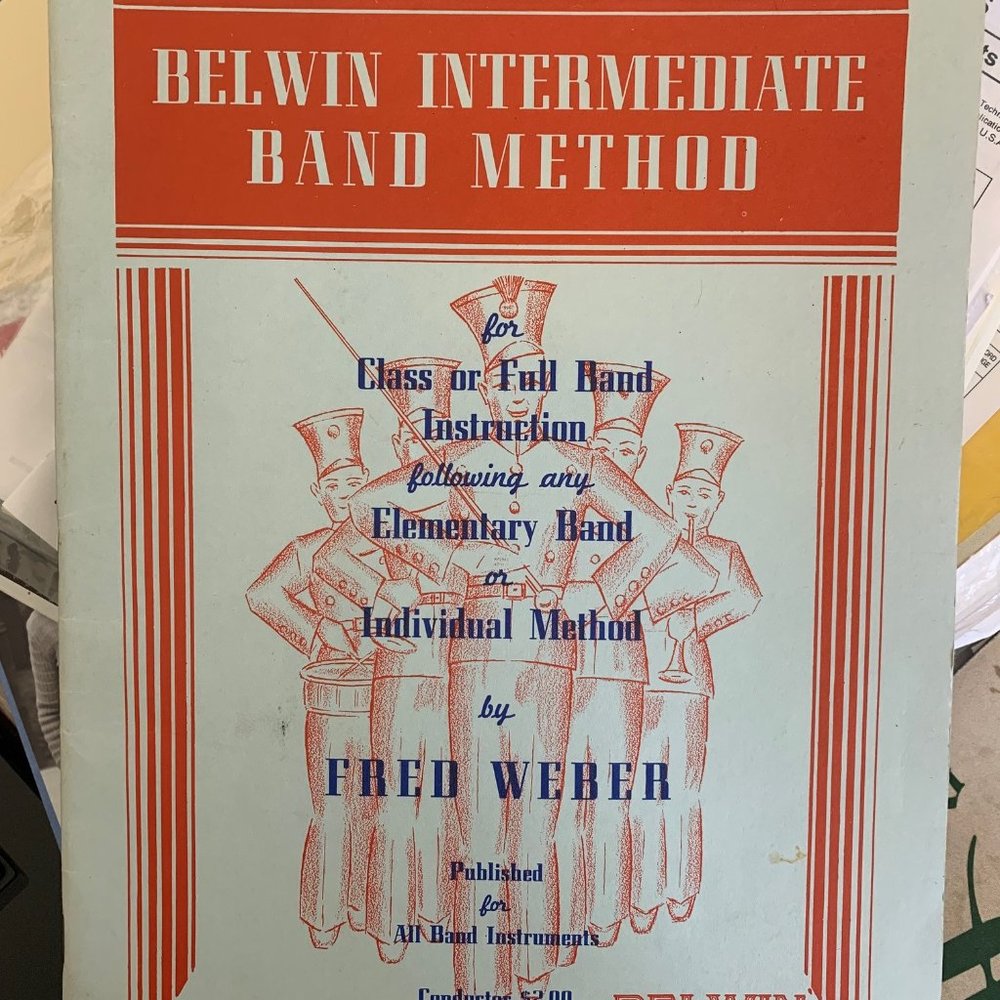 1947 Belwin Intermediate Band Method for All Band Instruments by Fred Weber
